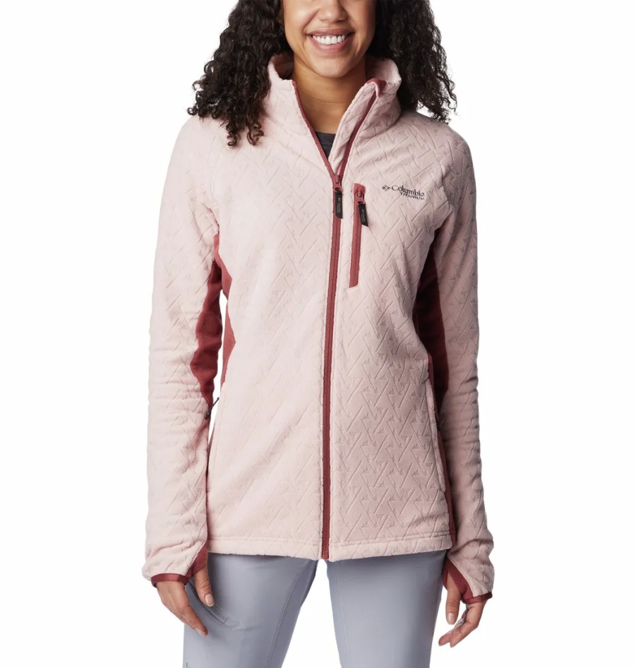 Turystyka Columbia Bluzy | Bluza Rozpinana Columbia Titan Pass 3.0 Full Zip Fleece Damska