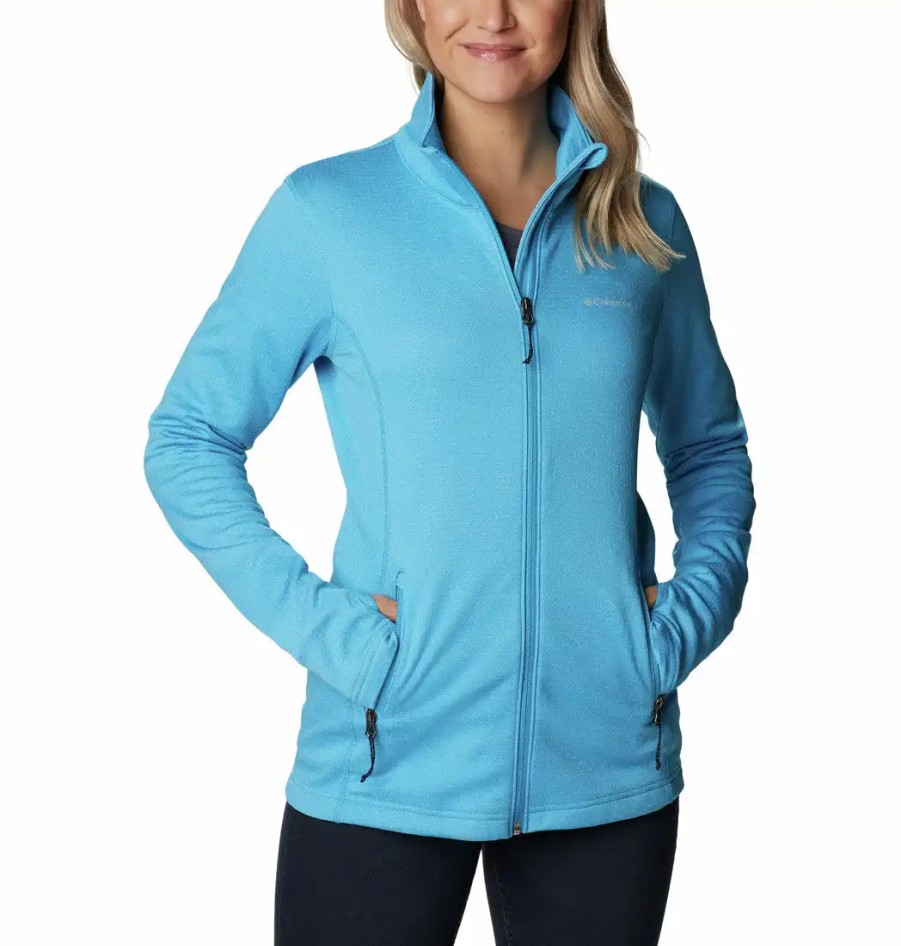 Turystyka Columbia Bluzy | Bluza Techniczna Sportowa Columbia Park View Grid Fleece Damska