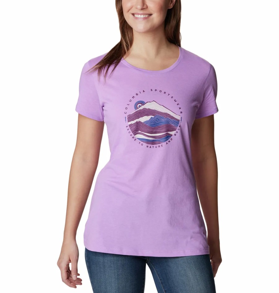 Turystyka Columbia Koszulki | Koszulka Damska Columbia Daisy Days Ss Graphic T-Shirt