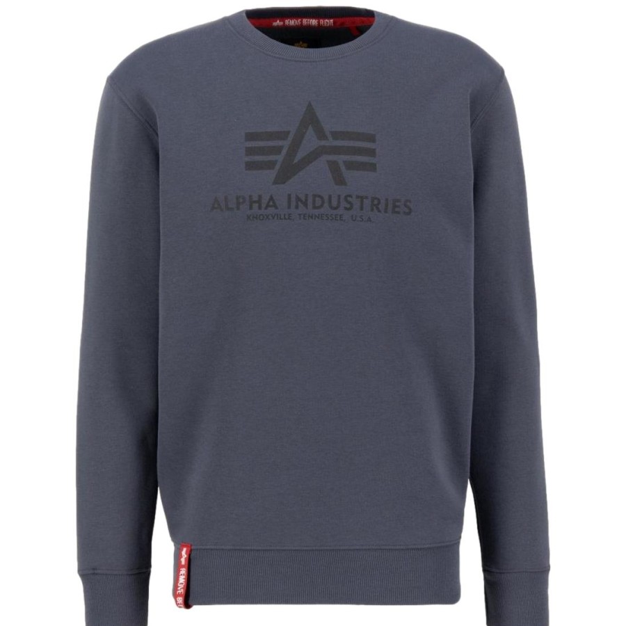 Mezczyzna Alpha Industries Bluzy I Swetry Meskie | Bluza Bez Kaptura Alpha Industries Basic Sweater Meska