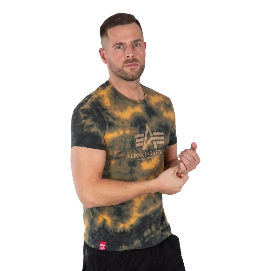 Mezczyzna Alpha Industries T-Shirty Meskie | Koszulka Alpha Industries Basic Batik 116517-20