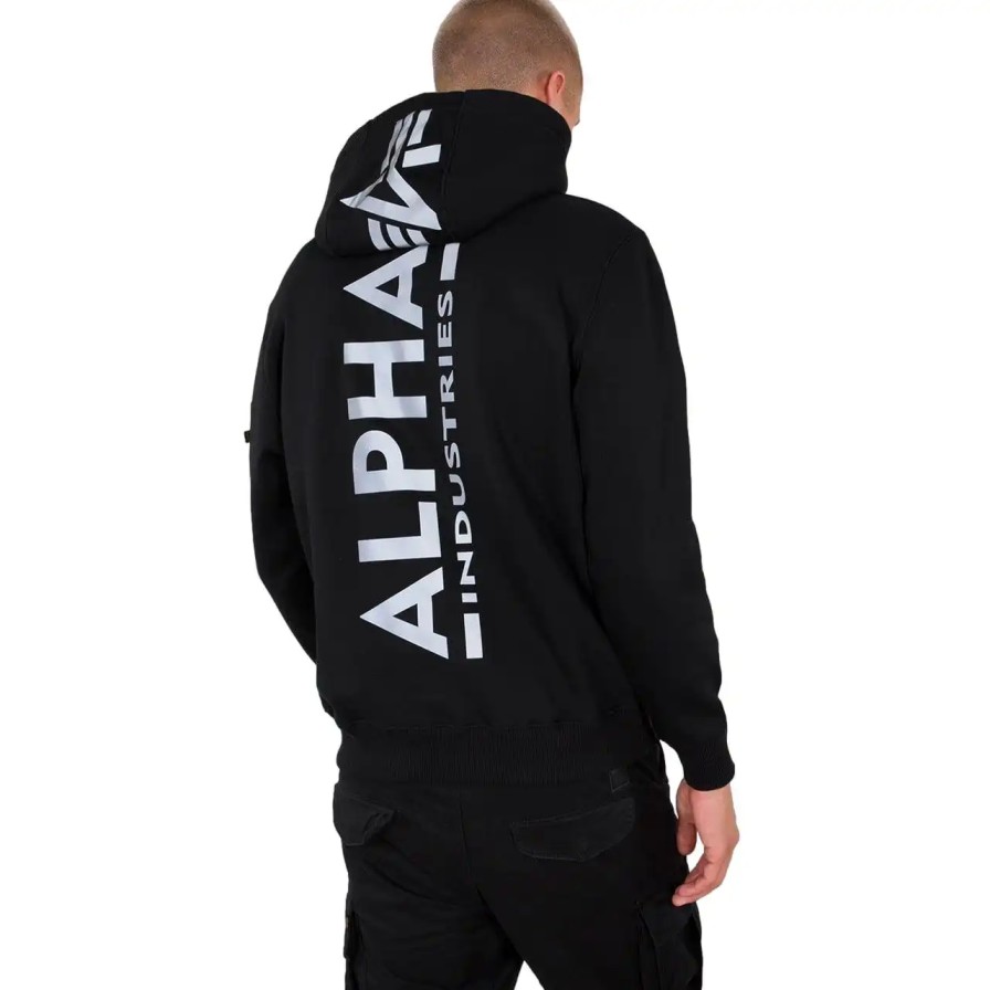 Turystyka Alpha Industries Bluzy | Bluza Alpha Industries Back Reflective Print 178318Rp-03