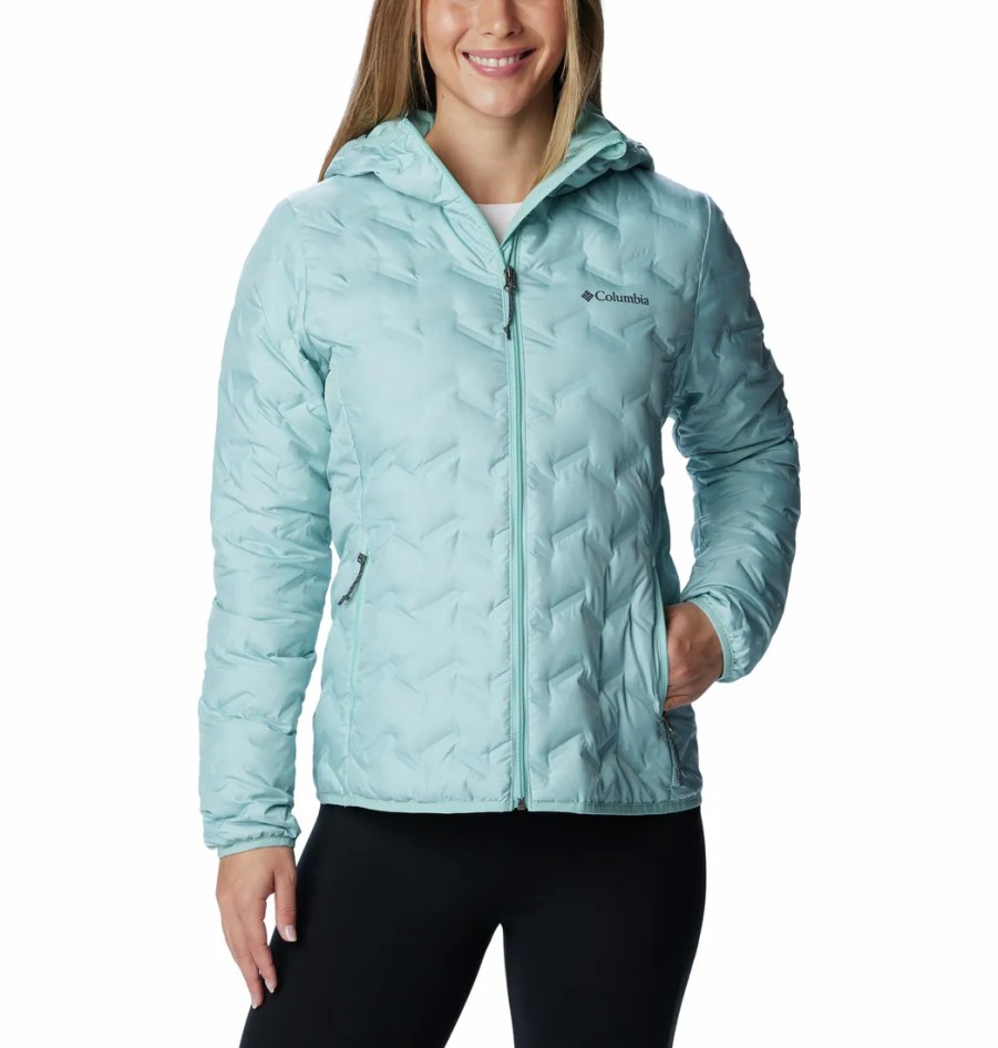 Turystyka Columbia Kurtki | Kurtka Puchowa Columbia Delta Ridge Down Hooded Jacket Damska