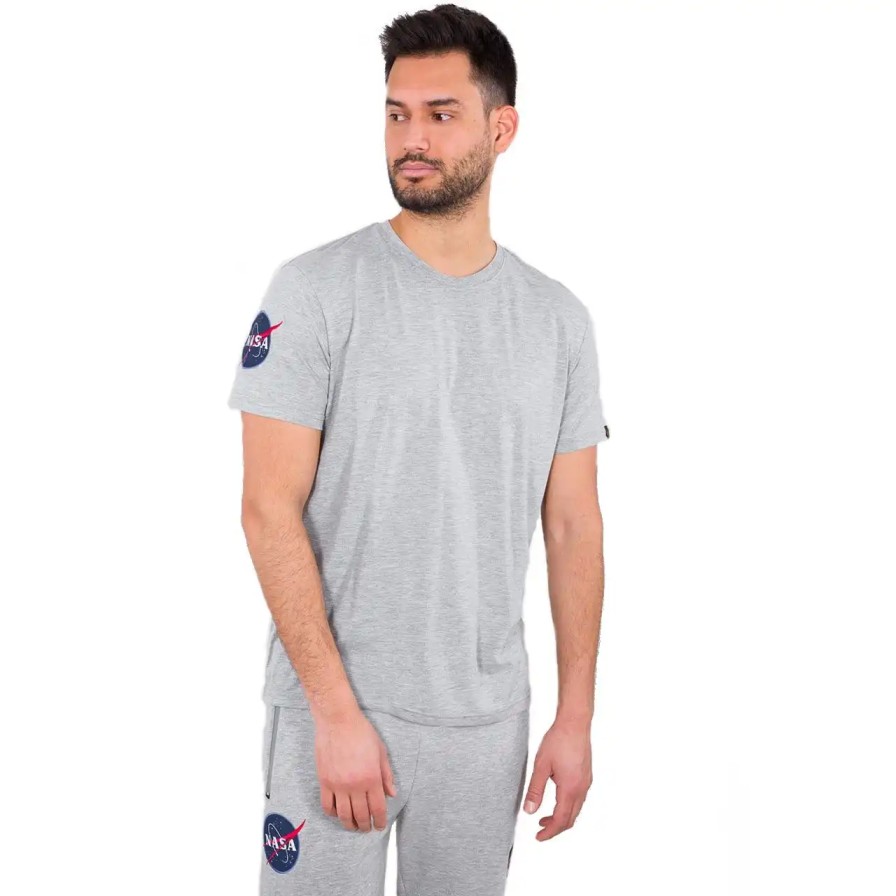 Mezczyzna Alpha Industries T-Shirty Meskie | Koszulka Alpha Industries Nasa T 176506-17