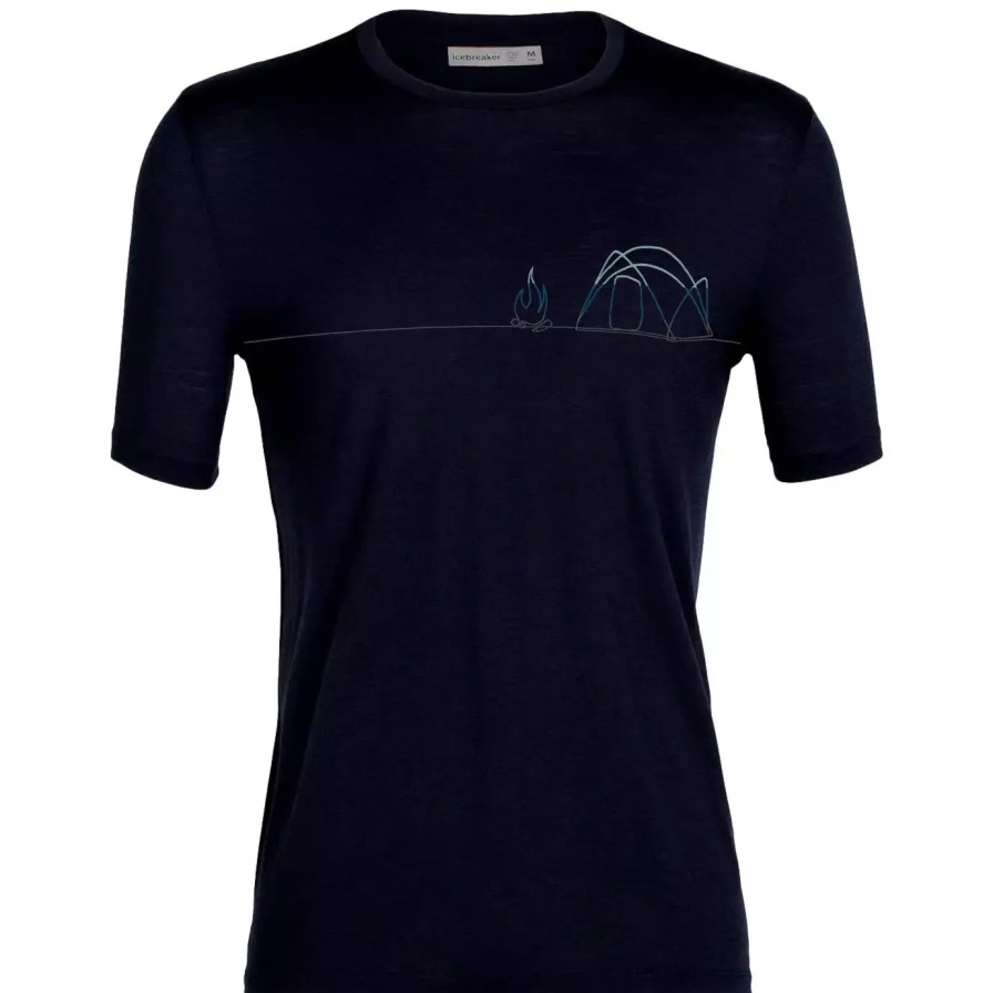 Turystyka Icebreaker Koszulki | Koszulka Meska Icebreaker Tech Lite Ii Ss T-Shirt