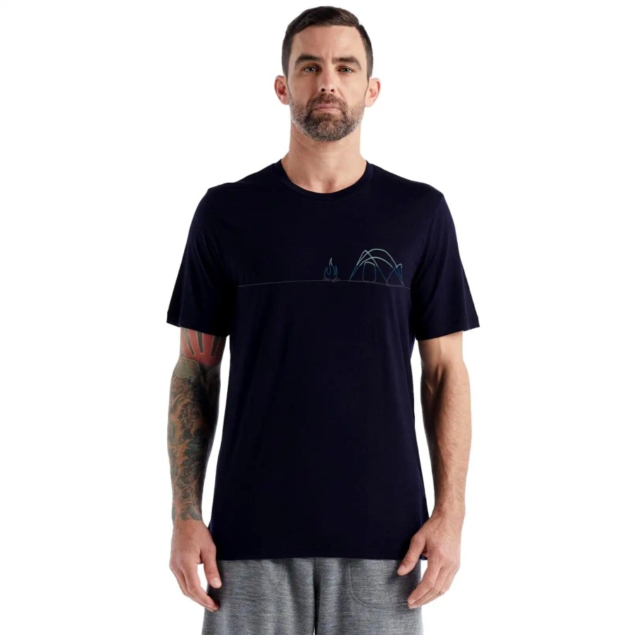 Turystyka Icebreaker Koszulki | Koszulka Meska Icebreaker Tech Lite Ii Ss T-Shirt