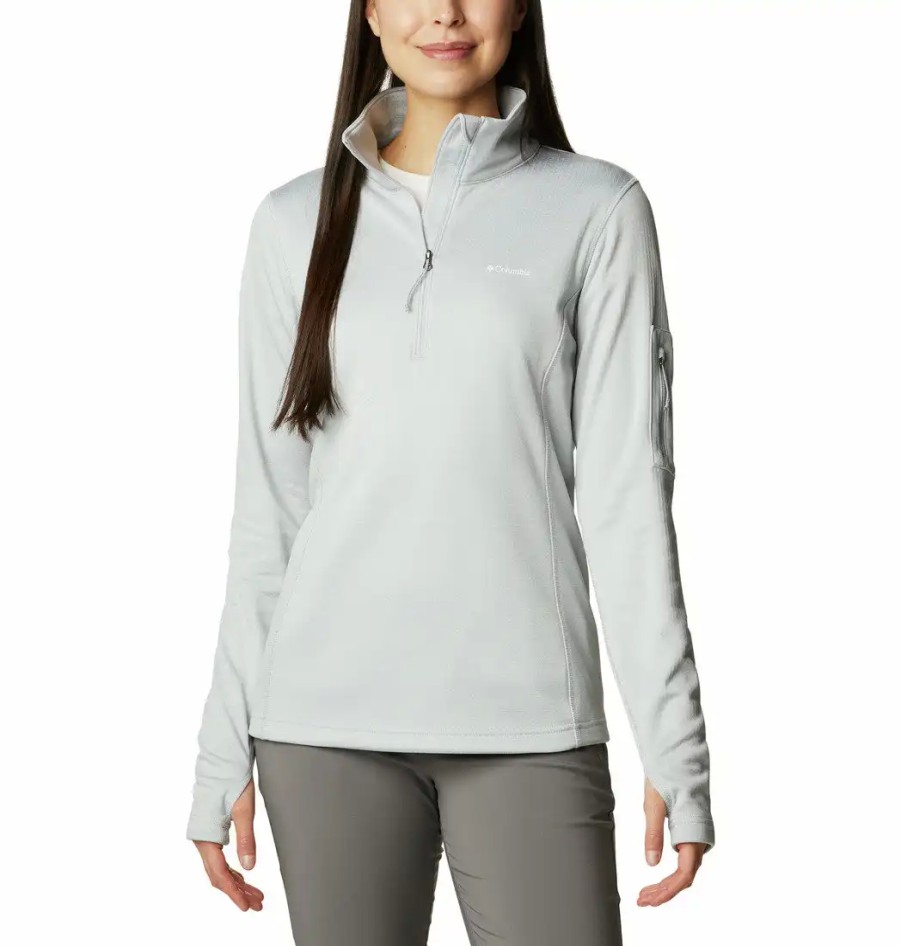 Narciarstwo Columbia Polary | Polar Damski Columbia Park View Grid Fleece 1/2 Zip