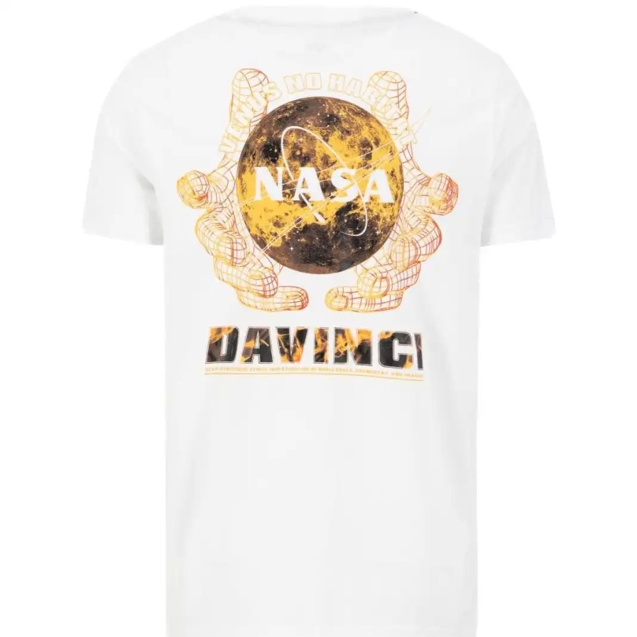 Mezczyzna Alpha Industries T-Shirty Meskie | Koszulka Meska Alpha Industries Nasa Davinci T-Shirt