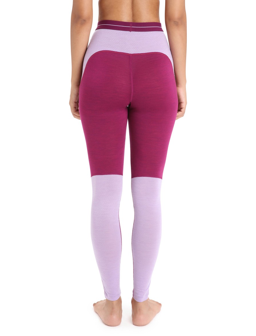 Narciarstwo Icebreaker Bielizna Termoaktywna | Legginsy Damskie Icebreaker Cool-Lite 125 Zoneknit Leggings