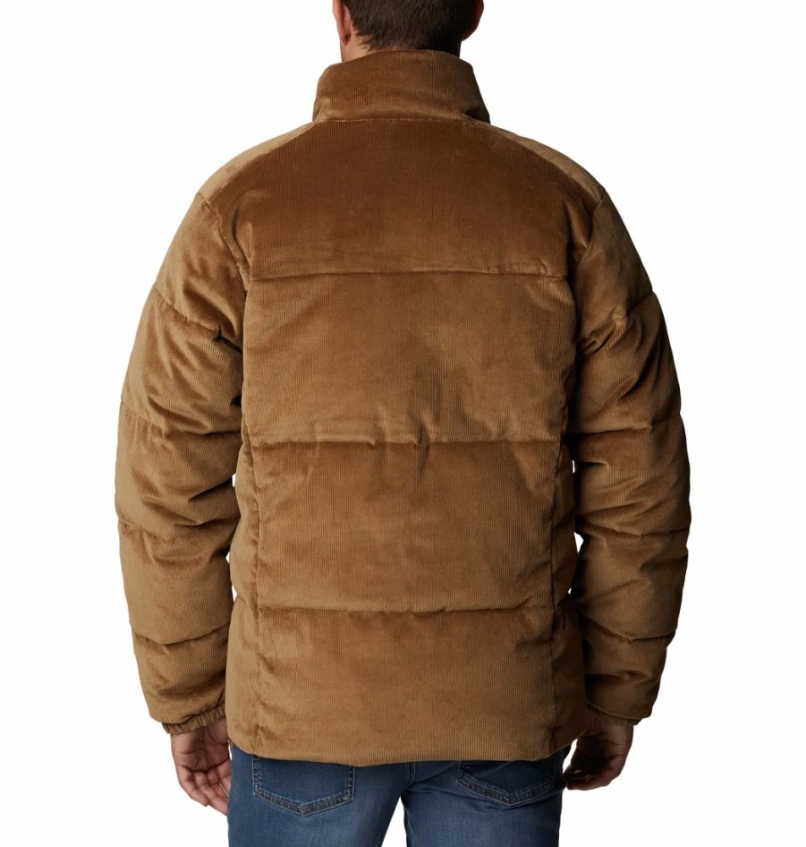 Turystyka Columbia Kurtki | Kurtka Puchowa Columbia Puffect Corduroy Jacket Meska