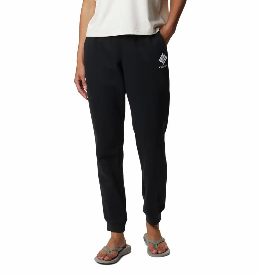 Kobieta Columbia Spodnie Lifestyle Damskie | Spodnie Dresowe Columbia Logo Ii Jogger Damskie