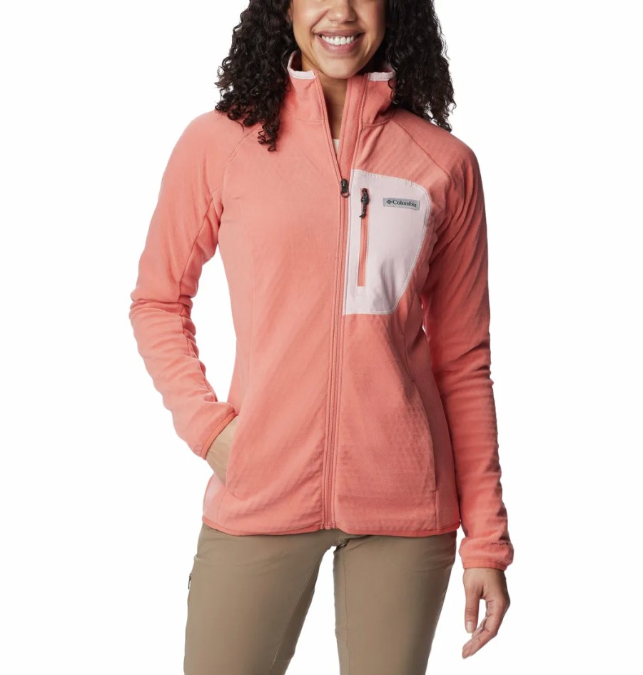 Turystyka Columbia Bluzy | Bluza Rozpinana Columbia Outdoor Tracks Full Zip Damska