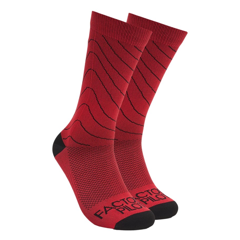 Turystyka Oakley Skarpety Na Rower | Skarpety Rowerowe Meskie Oakley Factory Pilot Mtb Crew Socks