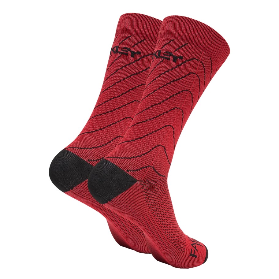 Turystyka Oakley Skarpety Na Rower | Skarpety Rowerowe Meskie Oakley Factory Pilot Mtb Crew Socks