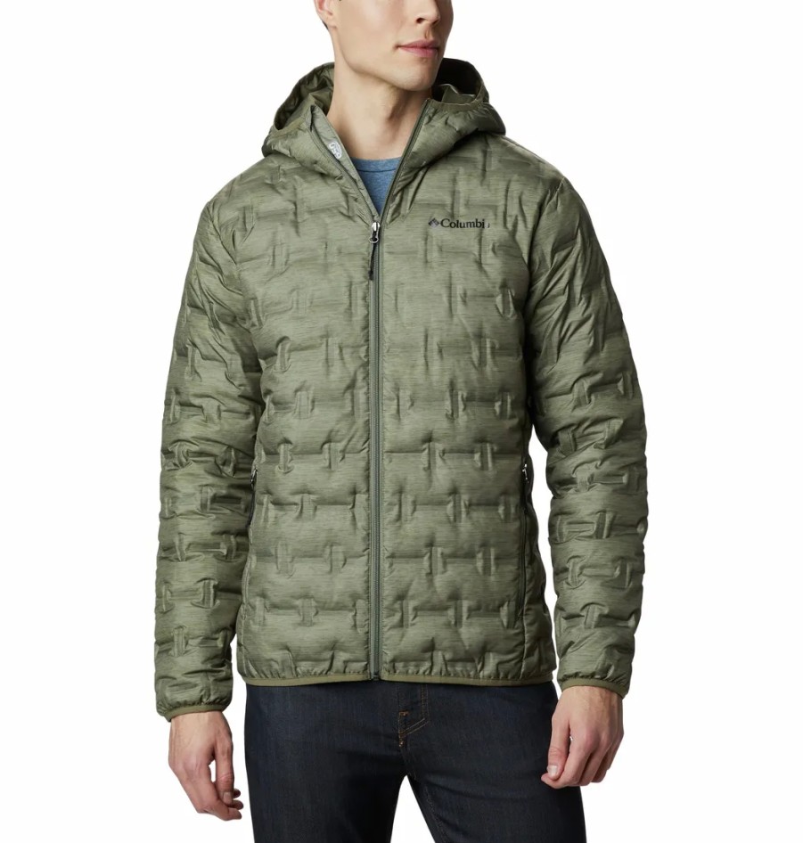 Turystyka Columbia Kurtki | Kurtka Puchowa Columbia Delta Ridge Down Hooded Jacket Meska