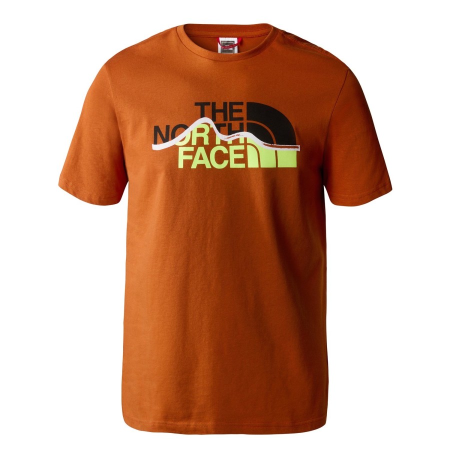 Turystyka The North Face Koszulki | Koszulka Meska The North Face S/S Mountain Line T-Shirt