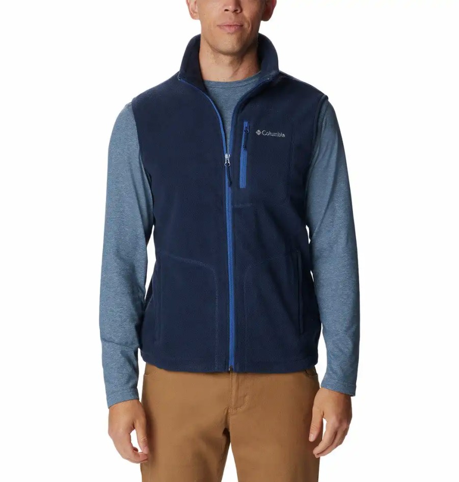 Mezczyzna Columbia Polary Meskie | Bezrekawnik Meski Columbia Fast Trek Fleece Vest Kamizelka