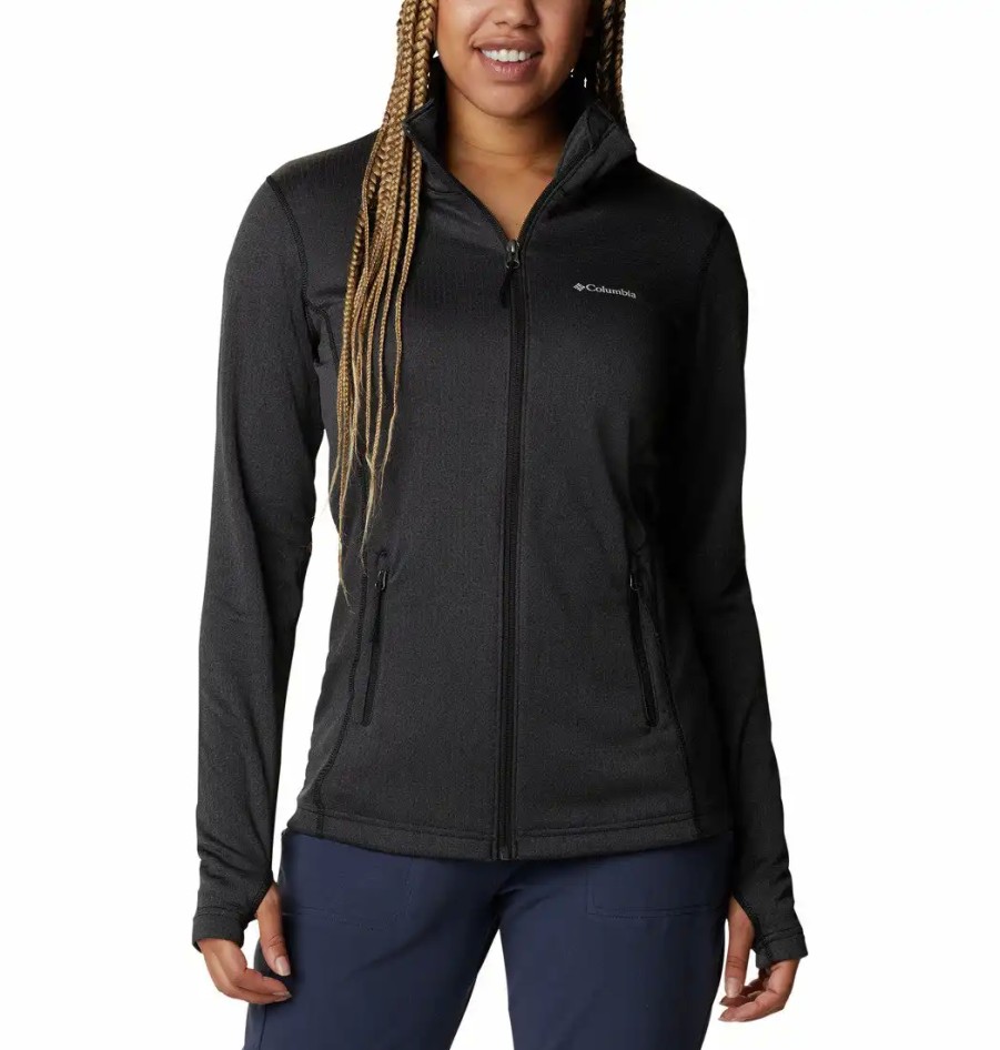 Turystyka Columbia Bluzy | Bluza Techniczna Sportowa Columbia Park View Grid Fleece Damska