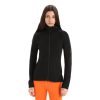 Turystyka Icebreaker Bluzy | Bluza Z Kapturem Icebreaker Merino Quantum Zoneknit Ls Zip Hoodie Damska