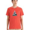 Turystyka Icebreaker Koszulki | Koszulka Meska Icebreaker Tech Lite Ii Ss Tee Camping Grounds T-Shirt