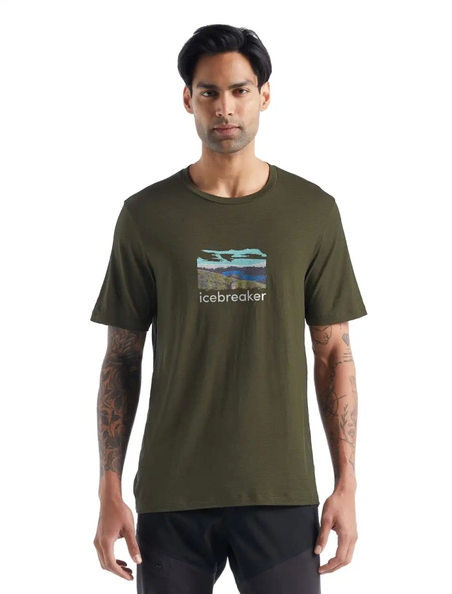 Turystyka Icebreaker Koszulki | Koszulka Meska Icebreaker Tech Lite Ii Ss T-Shirt