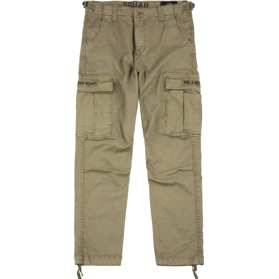 Mezczyzna Alpha Industries Spodnie Lifestyle Meskie | Spodnie Meskie Alpha Industries Squad Pant Bojowki