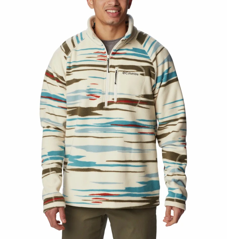 Turystyka Columbia Polary | Polar Meski Columbia Fast Trek Printed Half Zip