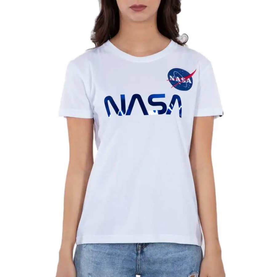 Kobieta Alpha Industries T-Shirty Damskie | Koszulka Alpha Industries Nasa 198053-574