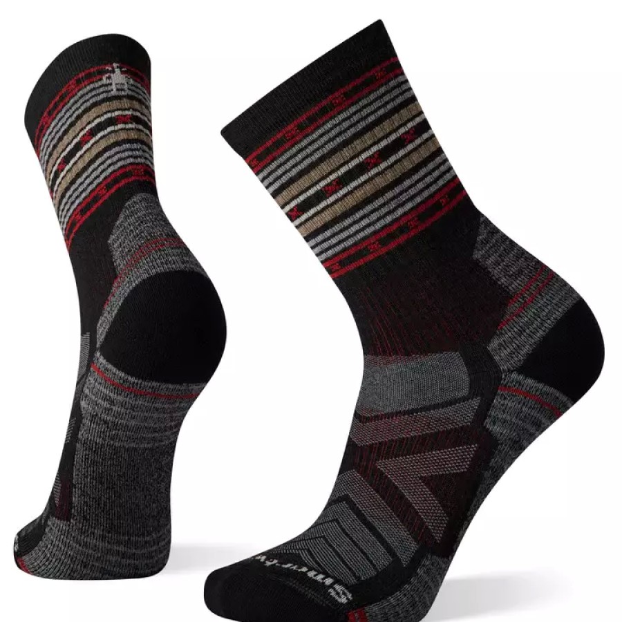 Turystyka Smartwool Skarpety | Skarpety Trekkingowe Smartwool Hike Light Cushion Spiked Stripe Crew Socks