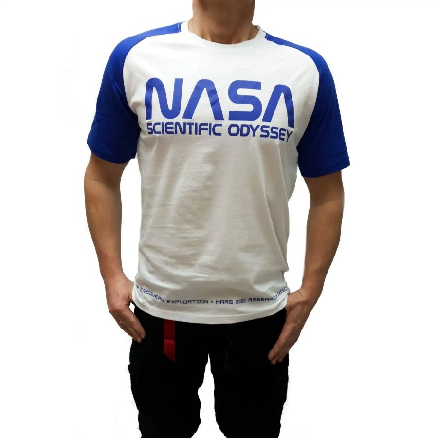 Mezczyzna Alpha Industries T-Shirty Meskie | Koszulka Nasa Alpha Industries Odyssey T 126534-453