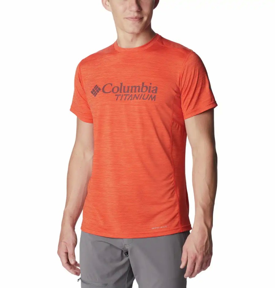 Turystyka Columbia Koszulki | Koszulka Meska Columbia Titan Pass Graphic Tee T-Shirt