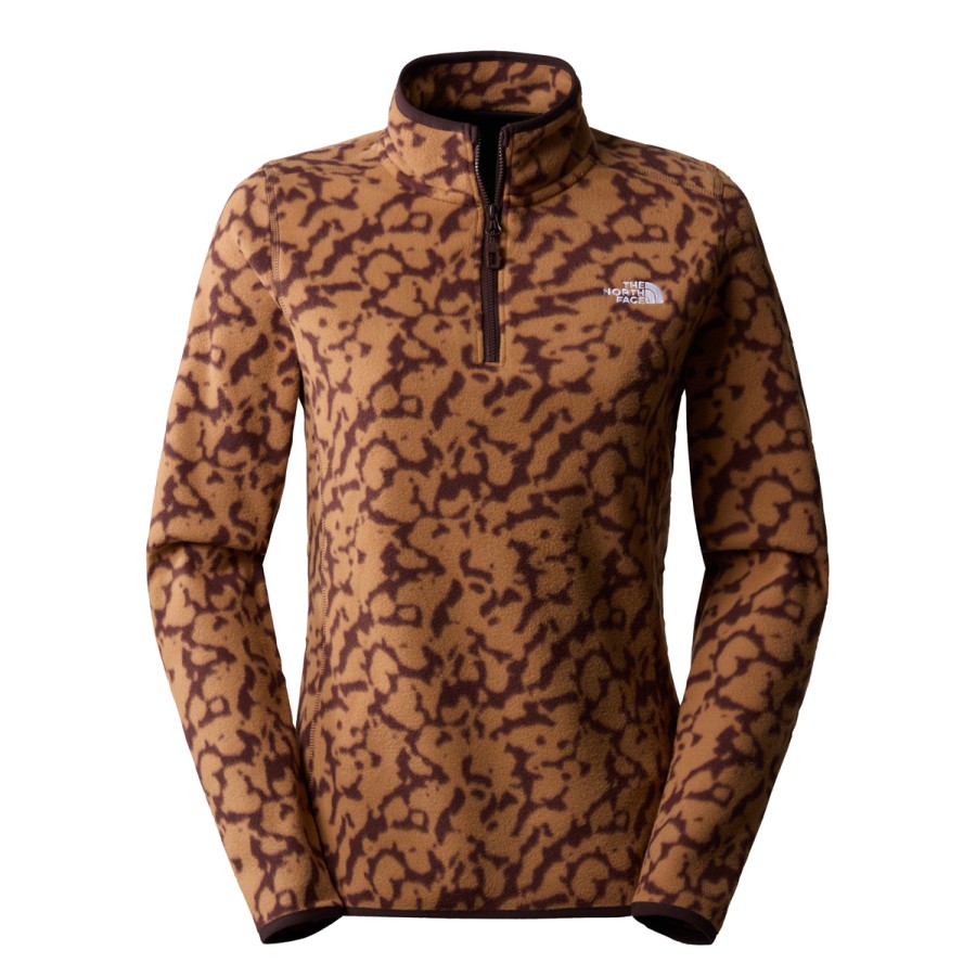 Narciarstwo The North Face Polary | Polar Damski The North Face 100 Glacier Printed 1/4 Zip