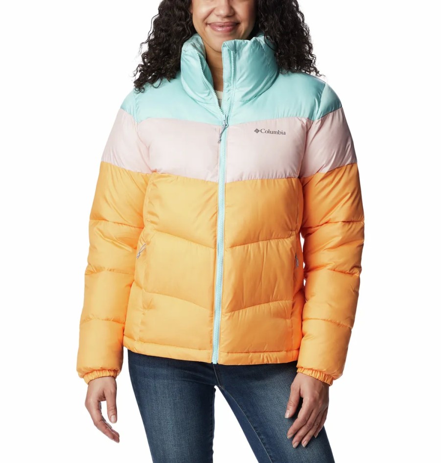 Turystyka Columbia Kurtki | Kurtka Puchowa Columbia Puffect Color Blocked Jacket Damska