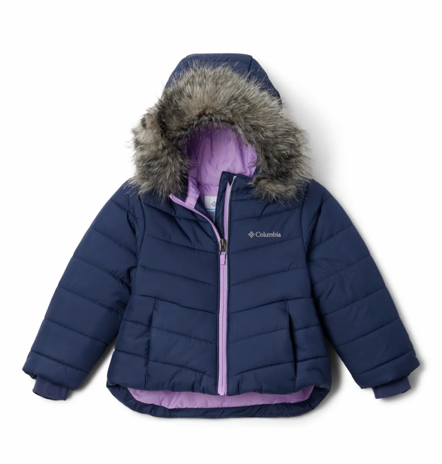 Dziecko Columbia Kurtki Dla Dzieci | Kurtka Puchowa Columbia Katelyn Crest Ii Hooded Jacket Dziecieca Zimowa