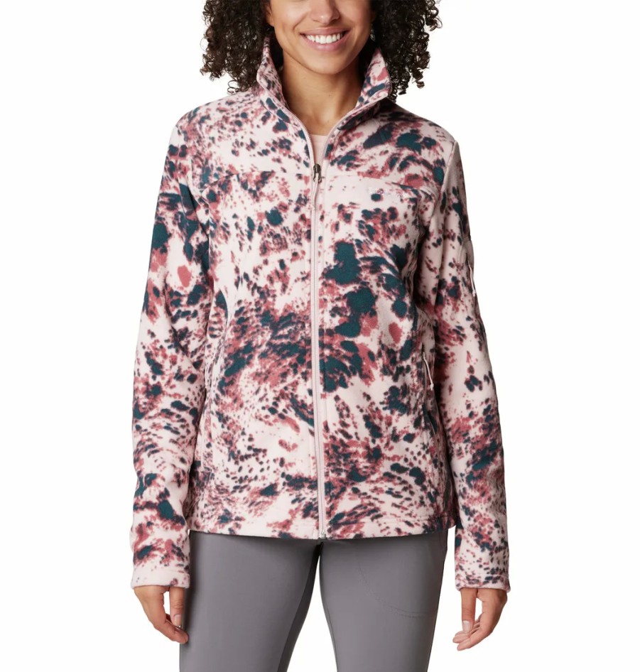 Narciarstwo Columbia Polary | Polar Rozpinany Columbia Fast Trek Printed Jkt Damski