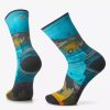 Turystyka Smartwool Skarpety | Skarpety Damskie Smartwool Hike Light Cushion Great Excursion Print Crew Socks