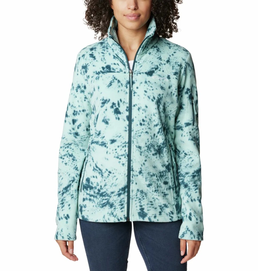 Narciarstwo Columbia Polary | Polar Rozpinany Columbia Fast Trek Printed Jkt Damski