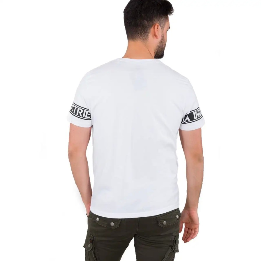 Mezczyzna Alpha Industries T-Shirty Meskie | Koszulka Alpha Industries Sleeve Print 126542-09