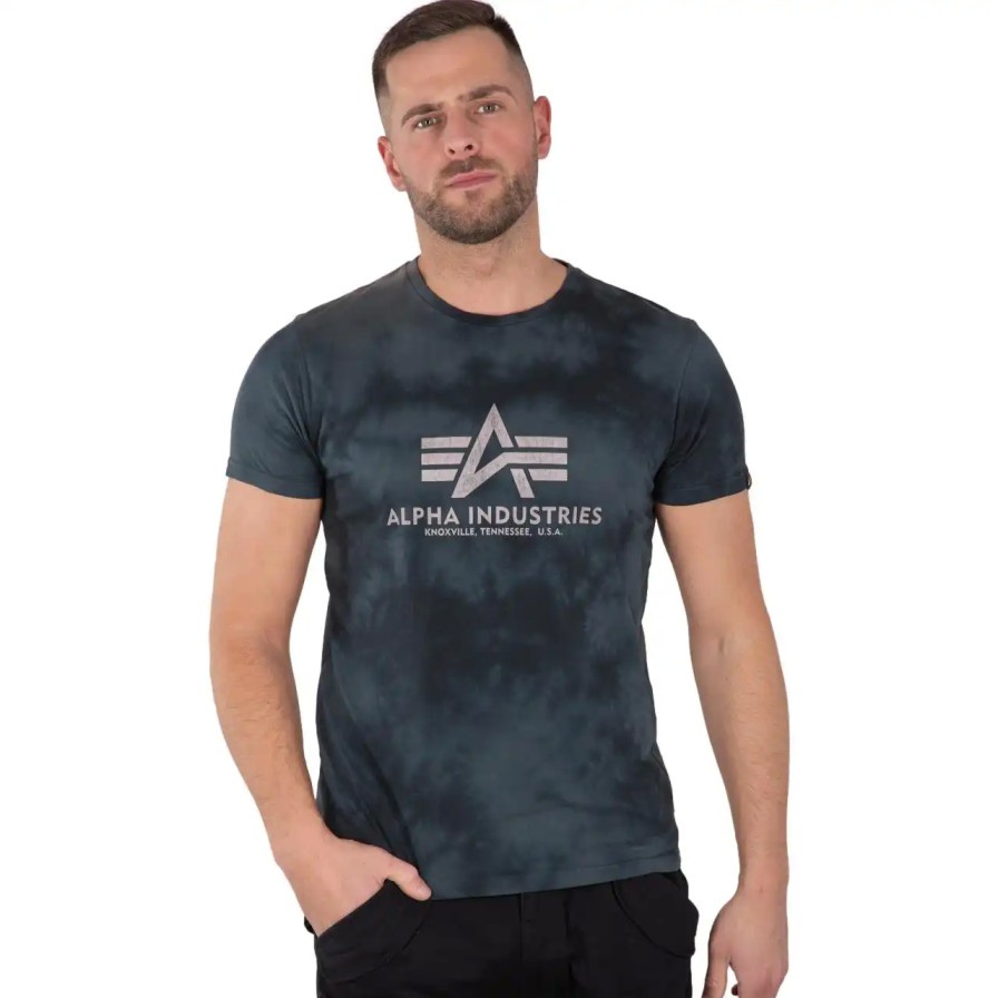 Mezczyzna Alpha Industries T-Shirty Meskie | Koszulka Alpha Industries Basic Batik 116517-136