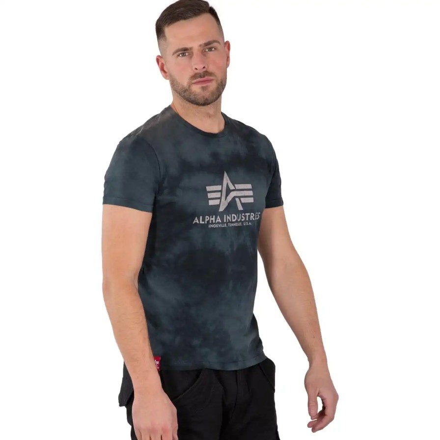 Mezczyzna Alpha Industries T-Shirty Meskie | Koszulka Alpha Industries Basic Batik 116517-136