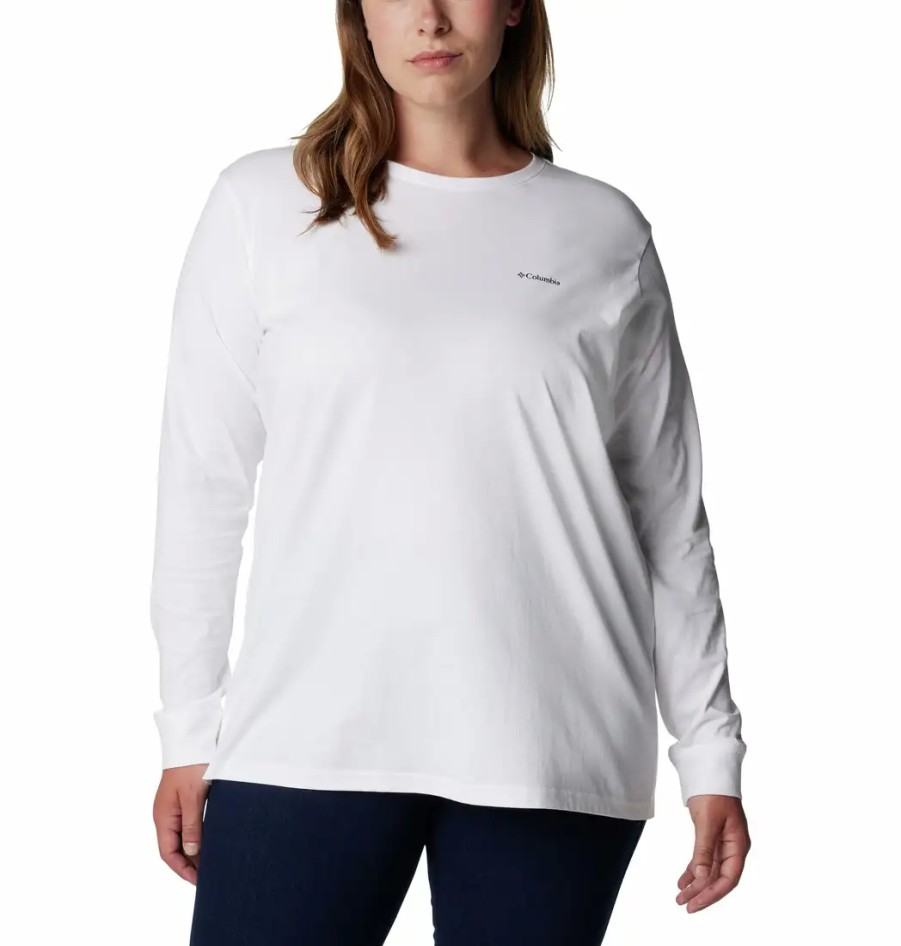 Turystyka Columbia Bluzy | Bluza Bez Kaptura Columbia North Cascades Back Graphic Ls Tee Damska