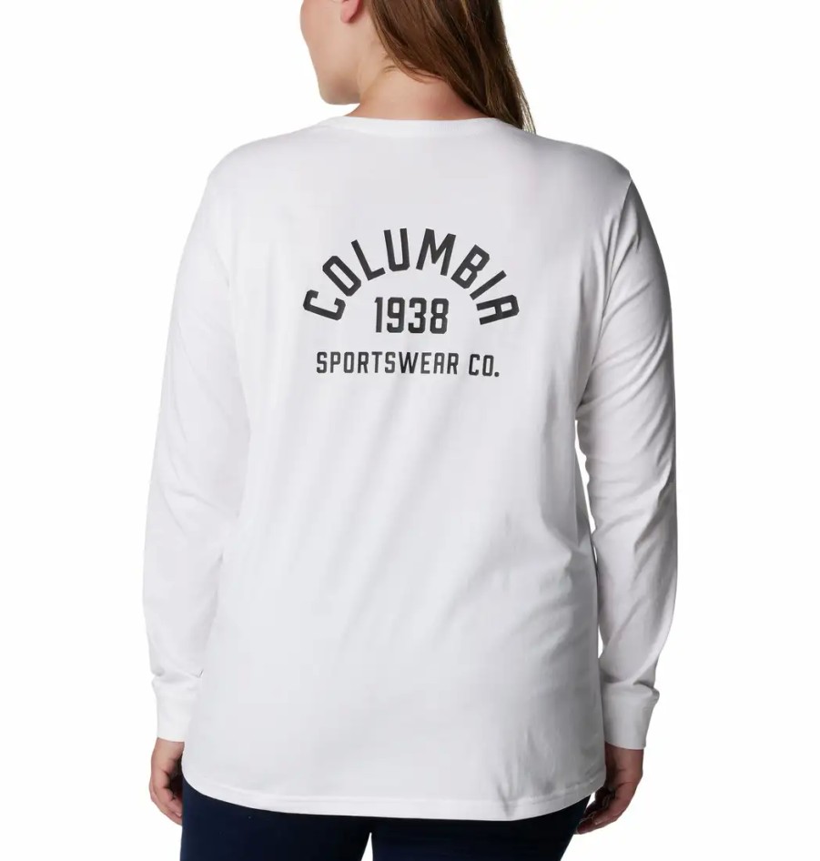 Turystyka Columbia Bluzy | Bluza Bez Kaptura Columbia North Cascades Back Graphic Ls Tee Damska