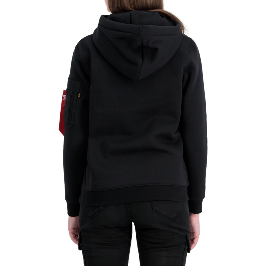 Kobieta Alpha Industries Bluzy I Swetry Damskie | Bluza Z Kapturem Alpha Industries 3D Logo Hoody Wmn Damska