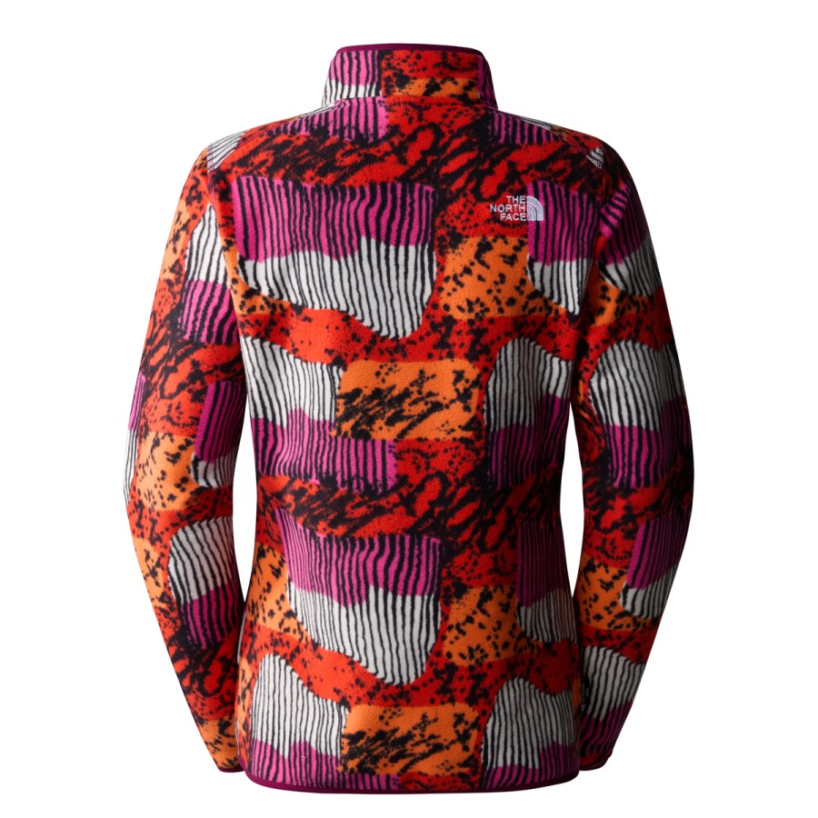 Narciarstwo The North Face Polary | Polar Damski The North Face 100 Glacier Printed 1/4 Zip